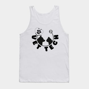 Vet Tech Tshirt, Veterinarian Shirt, Dog And Cat Shirt Tank Top